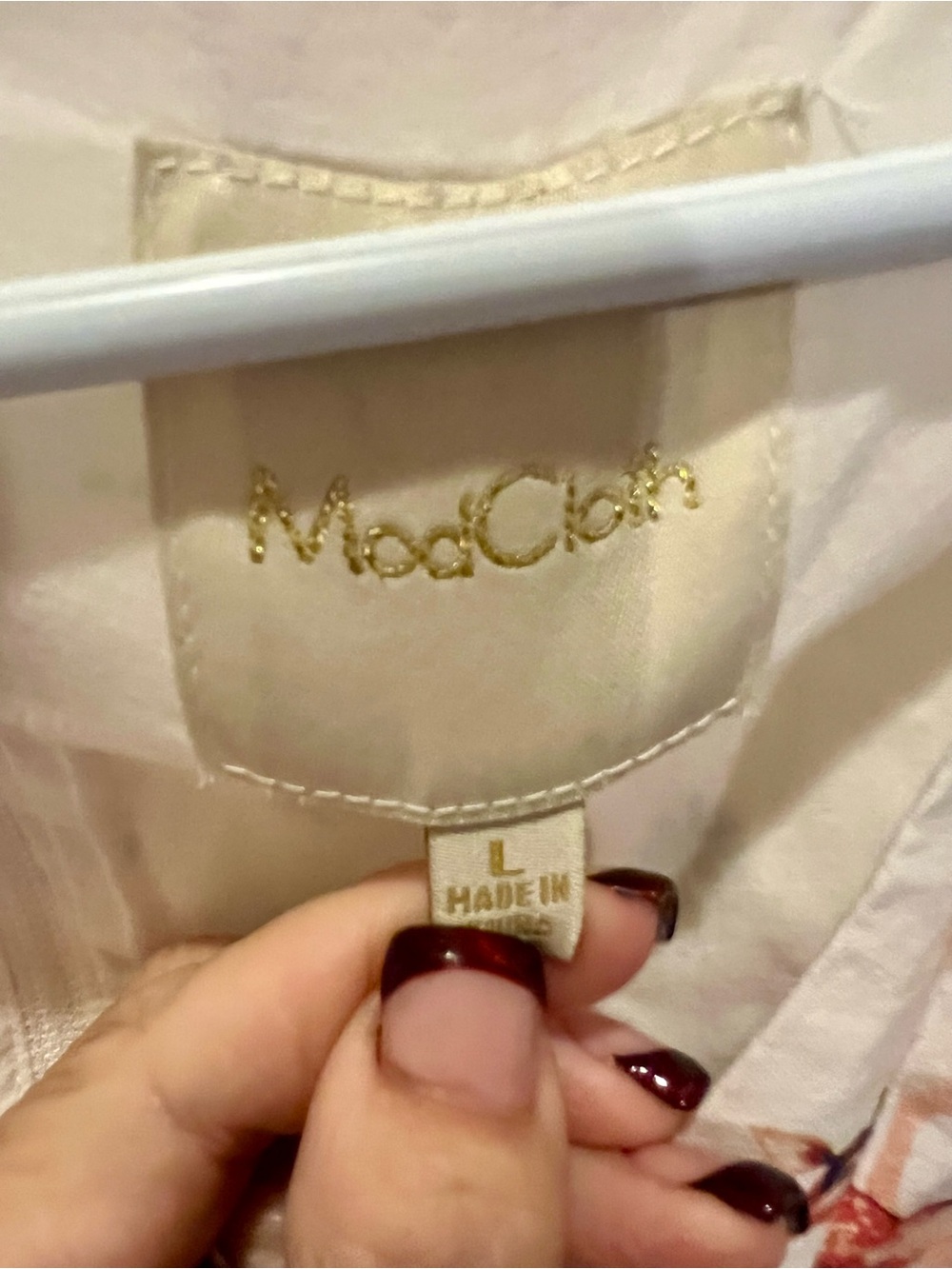 ModCloth Cream Deer Dress